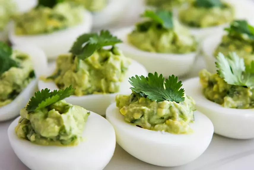 Яйца фаршированные с картофелем